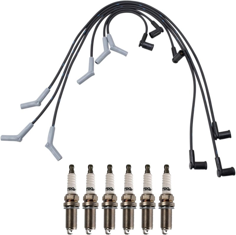 TRQ Spark Plug Kit 7 Piece Iridium Spark Plugs Compatible with 2003 Ford Windstar - Image 3